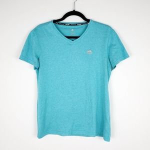 Adidas Turquoise Climalite Short Sleeve Tee